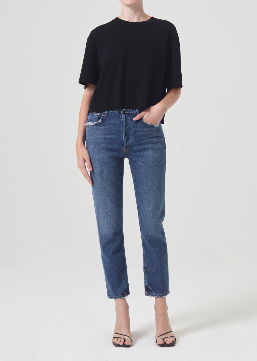 RILEY HIGH RISE STRAIGHT CROP (STRETCH)